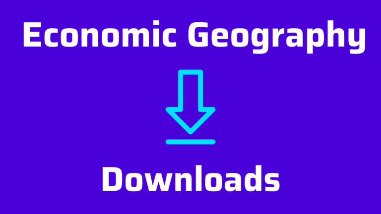 Economic Geography Downloads