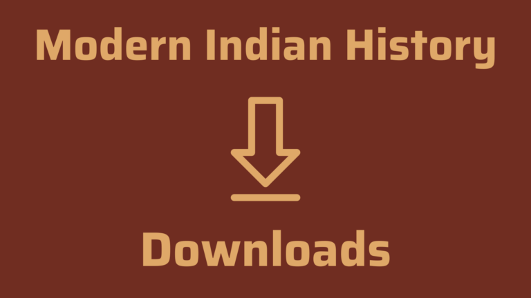 Modern Indian History Downloads