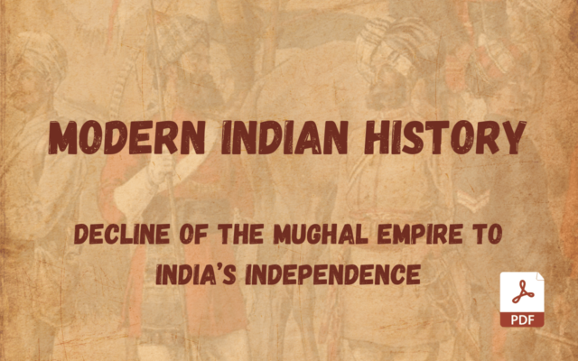 Modern Indian History PDF